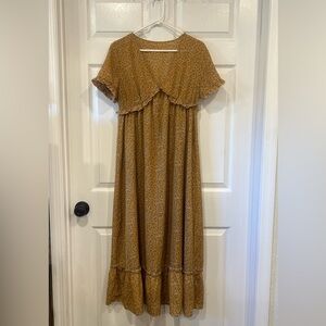 Floral Yellow Women's Dress